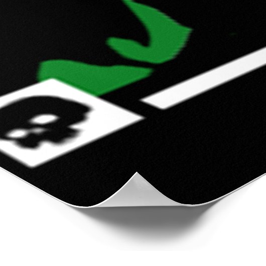 Original Edgar Allan Poe Poster (Ecke)