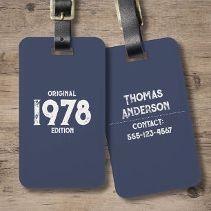 Original Edition 1978 Gepäckanhänger