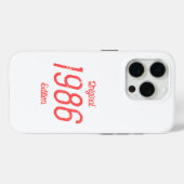 Original Edition 1986 Case-Mate iPhone Hülle (Rückseite (Horizontal))
