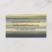 Original-Editor-Visitenkarte Gold Blue Visitenkarte (Rückseite)