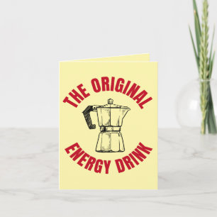 Original Energy Drink - Vintager Kaffee Karte