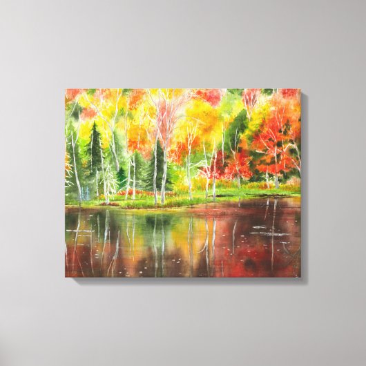 Original Farbe der Herbstpalette Leinwanddruck (Vorderseite)