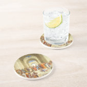 Original Farbe "Die Schule von Athen" von Raffaell Sandstein Untersetzer (Seite)