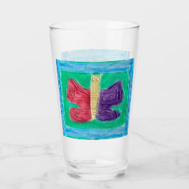 Original farbenfrohe Schmetterlinge | Zentrum | Glas