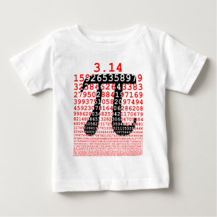 Original farbige Zahl pi Tag mathematisches Symbol Baby T-shirt