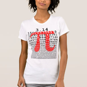 Original farbige Zahl pi Tag mathematisches Symbol T-Shirt