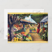 Original Farmer's Market, Hollywood, Kalifornien Postkarte (Vorne/Hinten)