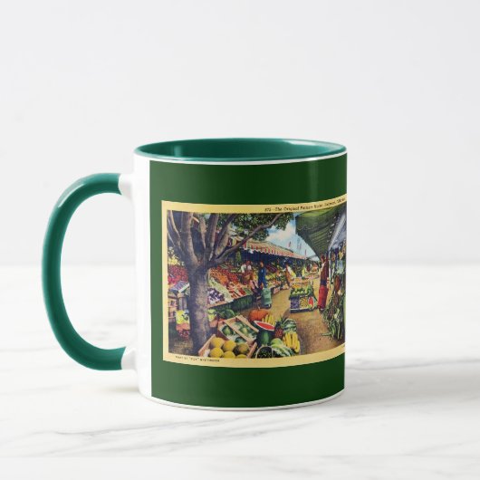 Original Farmer's Market, Hollywood, Kalifornien Tasse (Links)