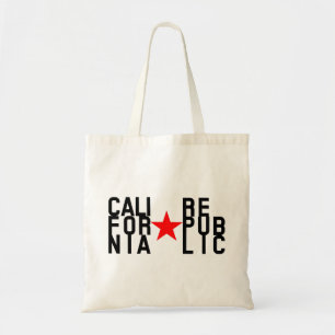 Original Fashion Text Design Kalifornien Republik Tragetasche