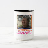 Original Faust Design in einer großen Tasse. Zweifarbige Tasse (Mittel)