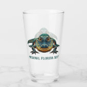 Original Florida Mann mit Alligator Glas (Rückseite)