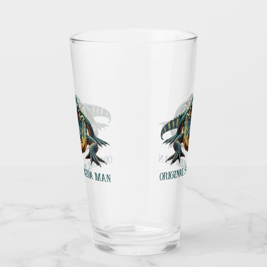 Original Florida Mann mit Alligator Glas (Rechts)