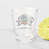 Original Florida Mann mit Alligator Schnapsglas (Rückseite)