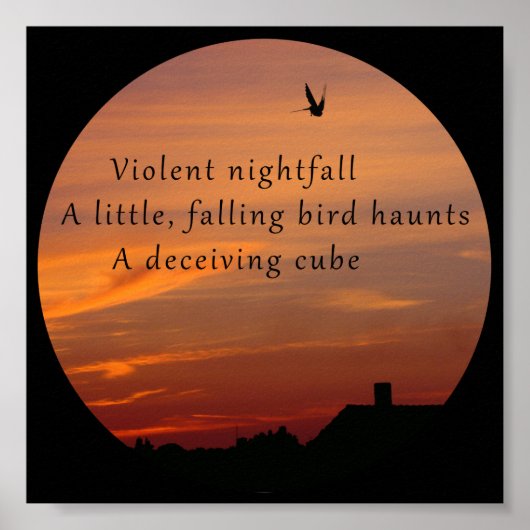 Original Foto Haiku Gedichte Liebe Kunst Poster (Vorne)