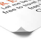 Original Freedom Motivierend Wolf Poster Print (Ecke)