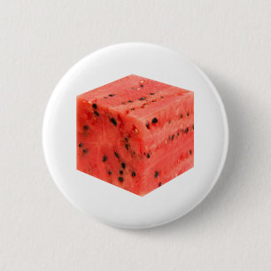 Original Fresh Sweet Red Watermelon Food Cube Button