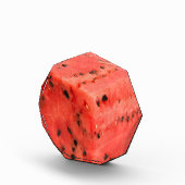 Original Fresh Sweet Red Watermelon Food Cube Fotoblock (Rechts)