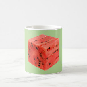 Original Fresh Sweet Red Watermelon Food Cube Kaffeetasse