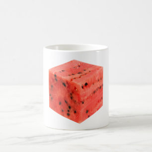 Original Fresh Sweet Red Watermelon Food Cube Kaffeetasse