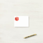 Original Fresh Sweet Red Watermelon Food Cube Post-it Klebezettel (Auf Schreibtisch)