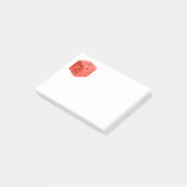 Original Fresh Sweet Red Watermelon Food Cube Post-it Klebezettel (angewinkelt)