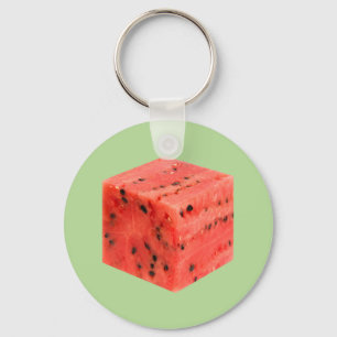 Original Fresh Sweet Red Watermelon Food Cube Schlüsselanhänger
