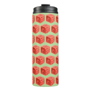 Original Fresh Sweet Red Watermelon Food Cube Thermosbecher