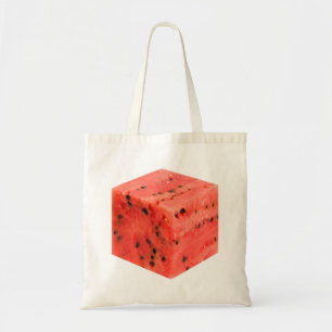Original Fresh Sweet Red Watermelon Food Cube Tragetasche