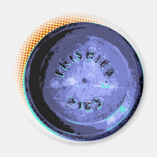Original Frisbee Pie Tin Pop-Kunst Magnet (Vorne)