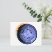 Original Frisbee Pie Tin Pop-Kunst Postkarte (Stehend Vorderseite)