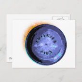 Original Frisbee Pie Tin Pop-Kunst Postkarte (Vorne/Hinten)