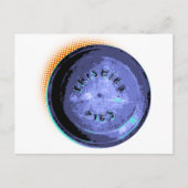 Original Frisbee Pie Tin Pop-Kunst Postkarte (Vorderseite)