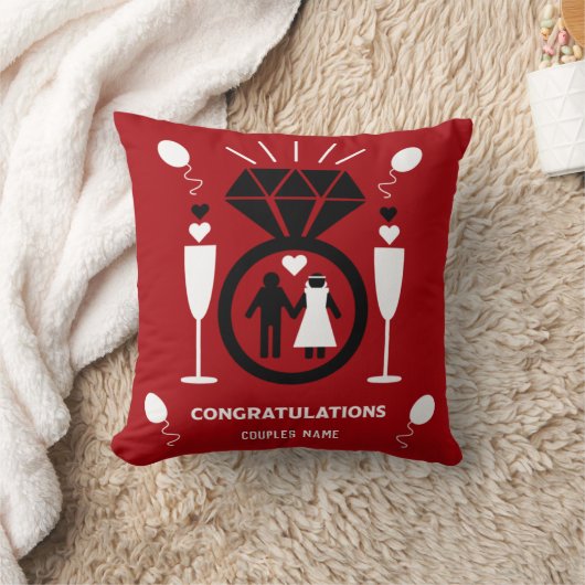 Original Funny Verlobung Herzlichen Glückwunsch Ge Kissen (Decke)