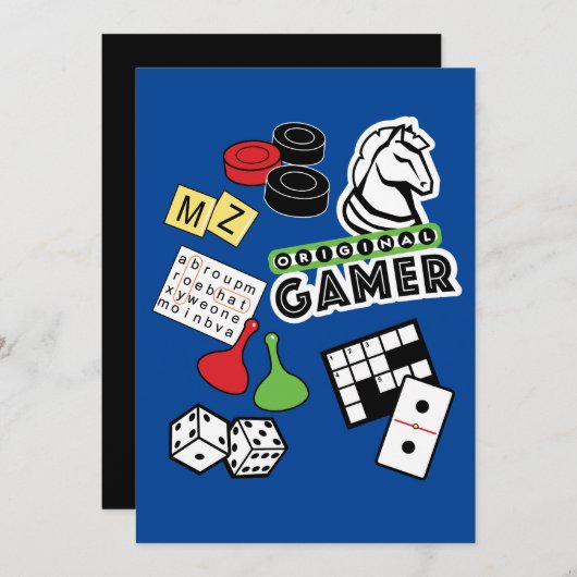 Original Gamer Feiertagskarte (Vorne/Hinten)