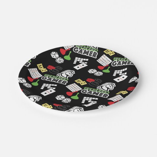 Original Gamer Pappteller (Schrägansicht)