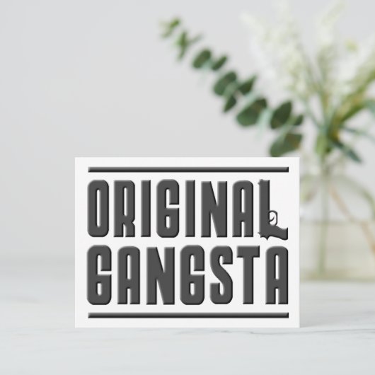 Original Gangsta Postkarte (Stehend Vorderseite)