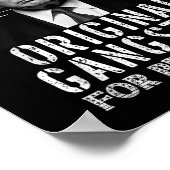 Original Gangster für Präsident Donald Trump Mugsh Poster (Ecke)