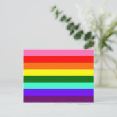 Original-Gay Pride-Flag Postkarte (Stehend Vorderseite)