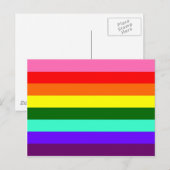 Original-Gay Pride-Flag Postkarte (Vorne/Hinten)