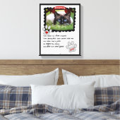 Original Gedicht Pet Memorial mit Cat's Foto Leinwanddruck (Insitu (Schlafzimmer))