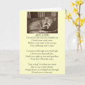 Original-Gedichtkarte für Hunde und Haustiere Beil Karte (Gelbe Blume)