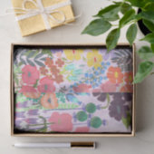 Original gemaltes Blumengarten Seidenpapier (Geschenk)
