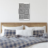 Original Geometric Design von Dominic Joyce Leinwanddruck (Insitu (Schlafzimmer))