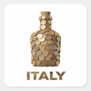 Original Gold ITALY Aufkleber Grafik