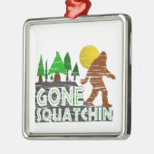 Original Gone Squatchin Design Silbernes Ornament (Links)