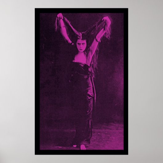 Original Goth Girl Theda Bara Poster (Vorne)