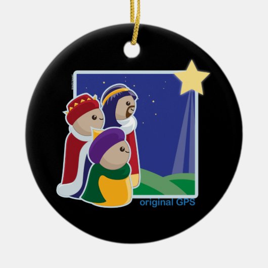 Original-GPS Keramik Ornament (Vorne)