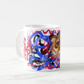 Original Graffiti Stil Tiger Chinesisch Jahr Zodia Kaffeetasse (Vorderseite Links)