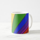 Original Grafikdesign Regenbogen, LGBTQ Kaffeetasse (VorderseiteRechts)