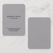 Original Grauer Beruflicher Stil Moderner Minimali Visitenkarte (Vorne/Hinten)